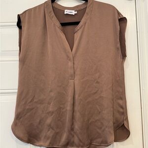 R Label The Reset Short Sleeve Satin Tunic